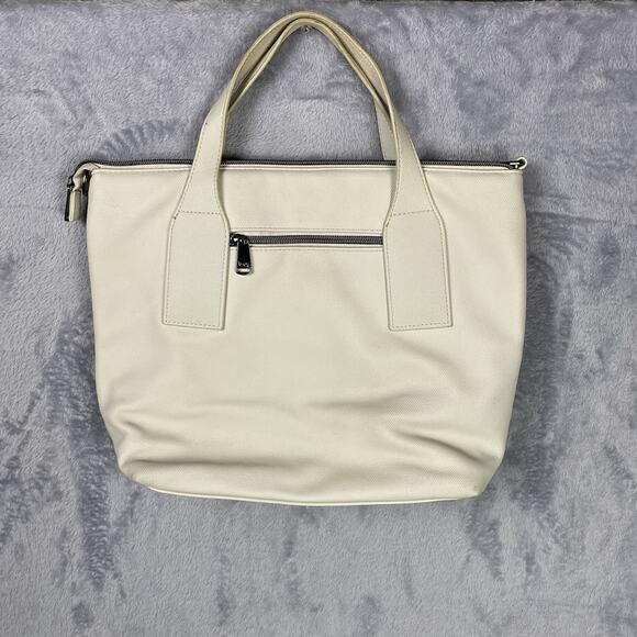 Lug Alto Matte Luxe Bag Purse Pebble IcePop Travel Carry On Handbag Tote Ivory - Picture 5 of 10